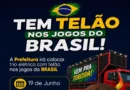 Telão itinerante chega ao Santa Rita para transmissão de Brasil e Haiti nesta sexta-feira