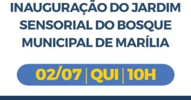 Jardim Sensorial será inaugurado no Bosque Municipal nesta quinta-feira (2)