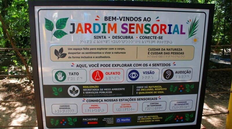 Marília avança na inclusão social com a entrega do novo Jardim Sensorial