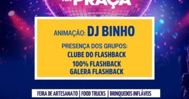 Projeto Flashback na Praça reúne música, dança e gastronomia no dia 26 de julho