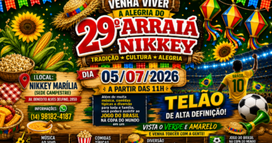 Presidente do evento, Dr. Elio Ajeka convida população para o 29º Arraiá do Nikkey neste domingo