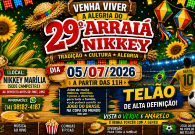 Presidente do evento, Dr. Elio Ajeka convida população para o 29º Arraiá do Nikkey neste domingo