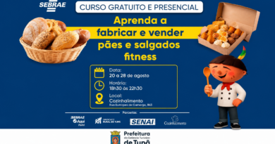 TUPÃ: Curso gratuito ensina fabricação e venda de pães e salgados fitness