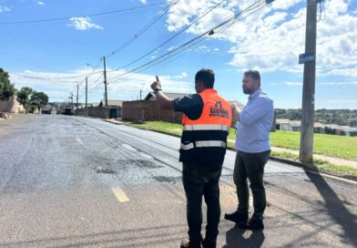 Prefeitura de Marília inicia recapeamento da Rua Urias Avelino de Morais, no bairro César de Almeida