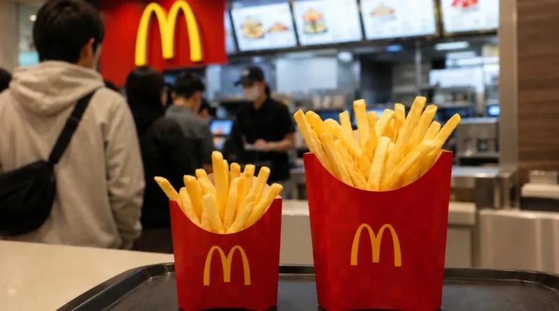 McDonald’s vende batatas M e L pelo mesmo preço: ¥250