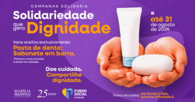 Marília Shopping e Fundo Social de Marília lançam campanha para transformar itens de higiene em dignidade