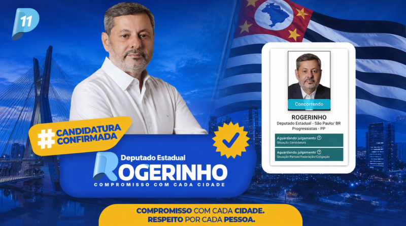 Candidatura de Rogerinho é confirmada, com CNPJ regularizado e articulação fortalecida em Marília e região
