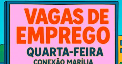 VAGAS DE EMPREGO PARA QUARTA-FEIRA 05/08/2026 