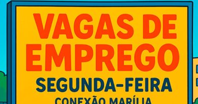 VAGAS DE EMPREGO PARA SEGUNDA-FEIRA 10/08/2026 