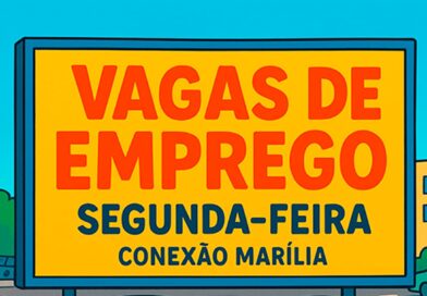 VAGAS DE EMPREGO PARA SEGUNDA-FEIRA 10/08/2026 