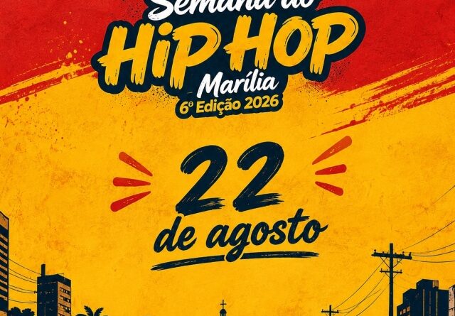 6ª edição da Semana do Hip Hop de Marília acontece no dia 22 de agosto e celebra mais de uma década de história do movimento na cidade