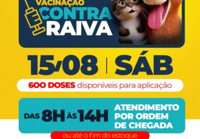 Prefeitura realiza no próximo dia 15 mais uma etapa da vacinação antirrábica