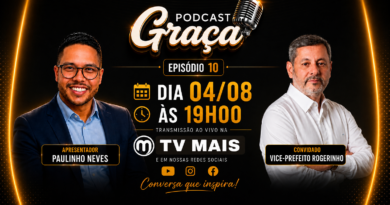 Rogerinho participa nesta terça-feira do Podcast Graça e fala sobre trajetória, gestão pública e o futuro de Marília e região