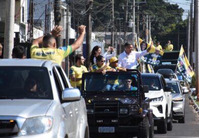 Dani Alonso e Capitão Augusto fazem carreata na Zona Sul e Centro