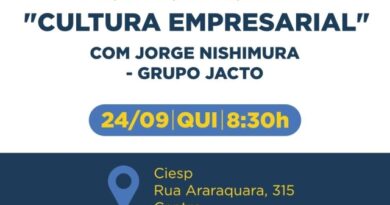 Marília recebe palestra sobre cultura empresarial com Jorge Nishimura, do Grupo Jacto