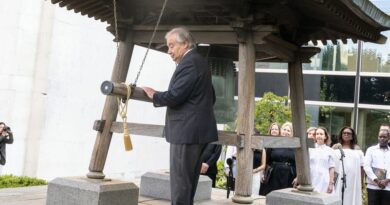 Em despedida, Guterres toca o Sino da Paz pela última vez e pede ‘resgate da diplomacia’