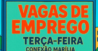 VAGAS DE EMPREGO PARA TERÇA-FEIRA 08/09/2026 