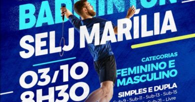 Prefeitura de Marília abre inscrições para o 4º Open de Badminton