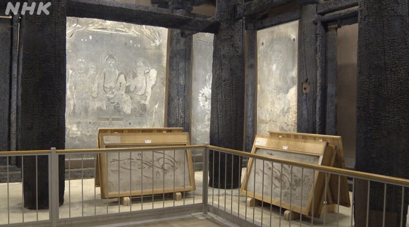 Murais do Templo Horyuji na província japonesa de Nara são postos em exibição limitada