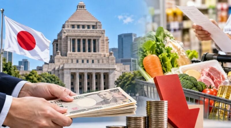 Japão discute auxílio financeiro junto com redução do imposto sobre alimentos