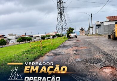 Vereador Chico do Açougue pede tapa-buraco e recapeamento em cinco ruas da Zona Sul de Marília