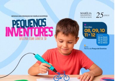 Marília Shopping transforma o Dia das Crianças em experiências criativas com Oficinas de Caneta 3D